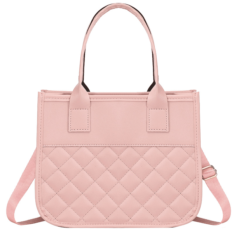 2024 Summer Women’s Quilted Shoulder Bag PU Small Square Handbag