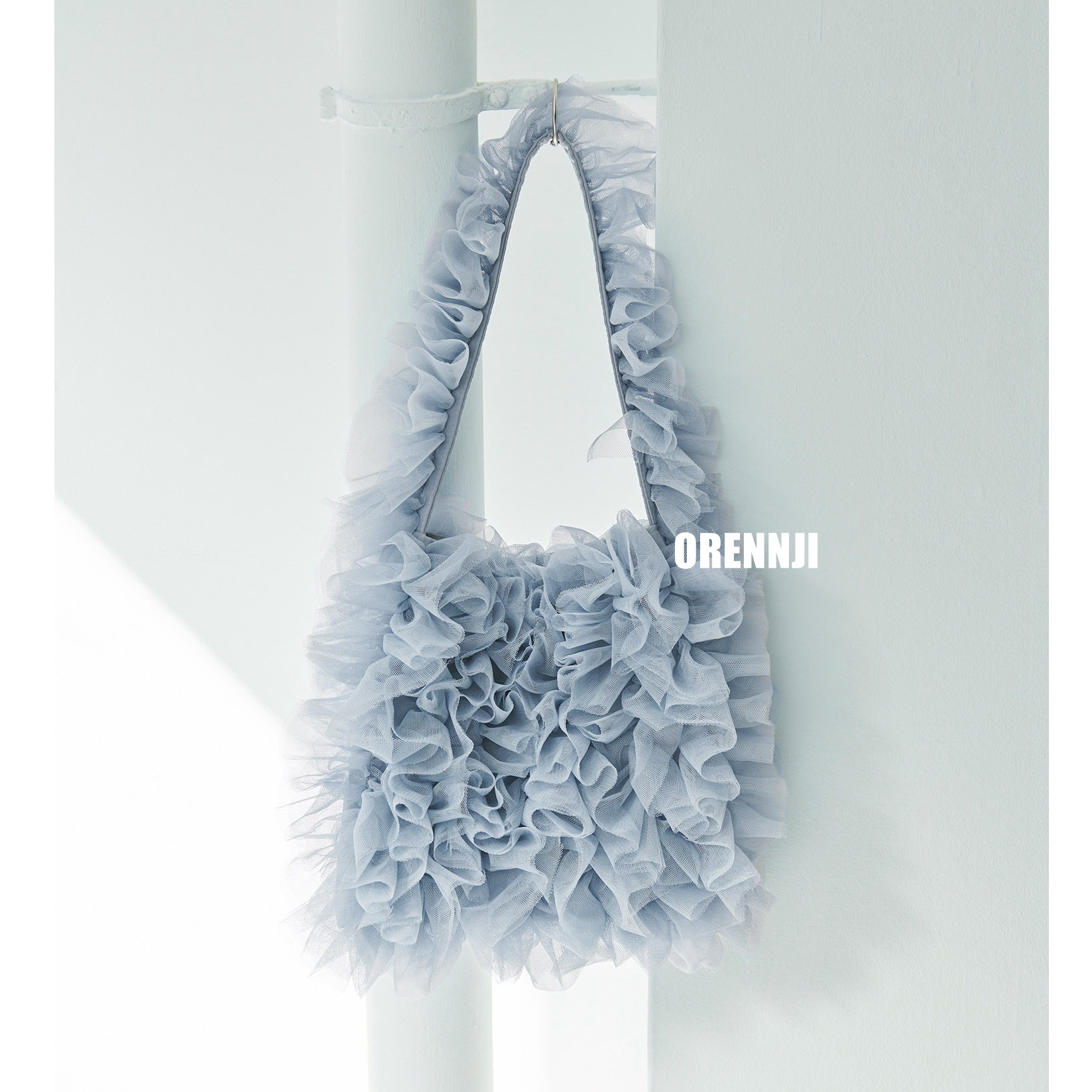 Apm Place Chiffon Ruffle Feather Fairy Mini Handbag 2024 - Image 3