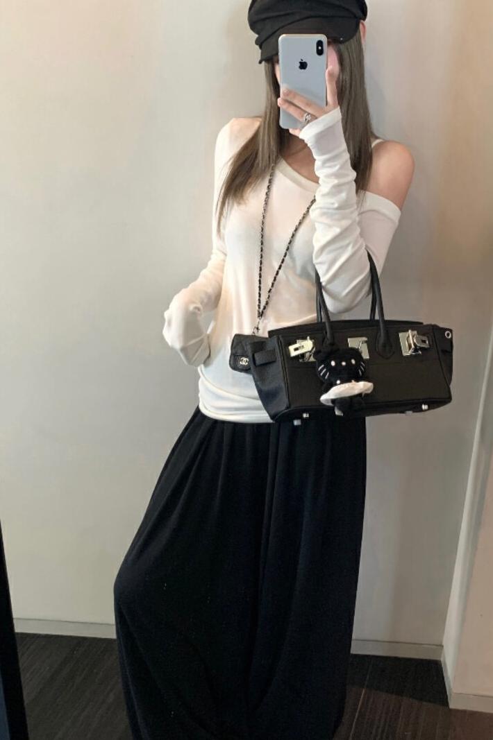 MBH Top Grain Leather Horizontal 30 Inch Silver Buckle Birkin Bag Lychee Pattern Fashion Genuine Leather Handbag - Image 5