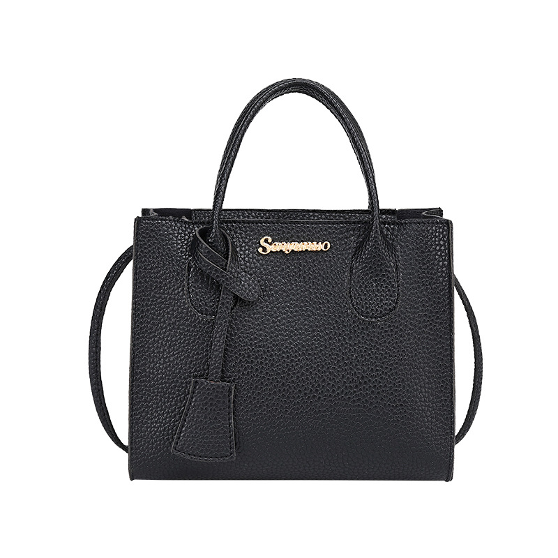 2025 Women's Mini Square Handbag PU Litchi Texture Tote - Image 5