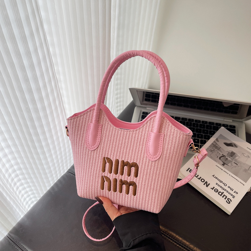 Woven Women’s Crossbody Bag 2025 Tote Handbag for Beach Vacation