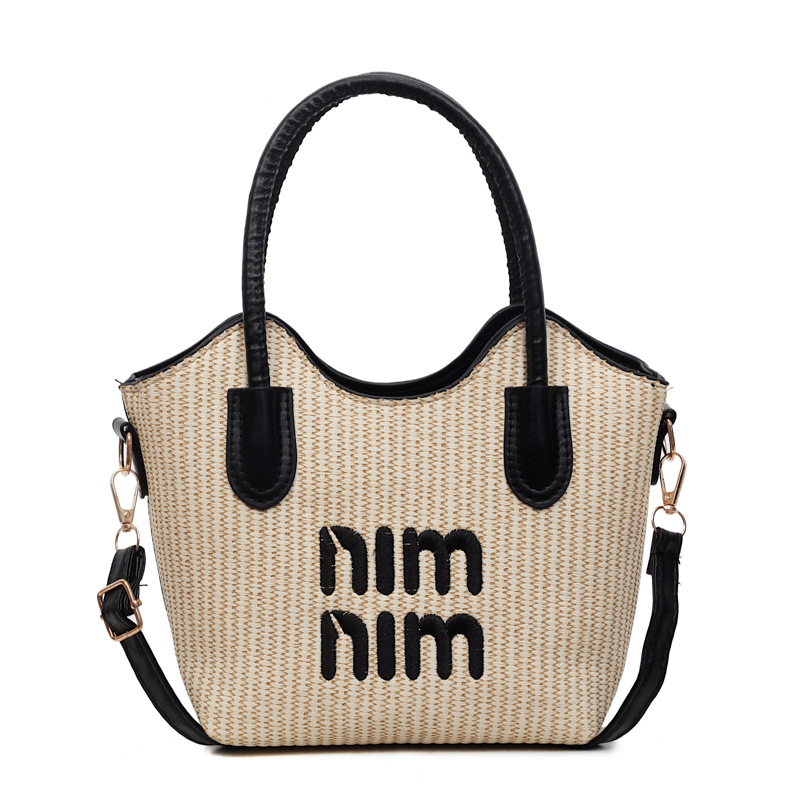 Woven Women's Crossbody Bag 2025 Tote Handbag for Beach Vacation - Image 5