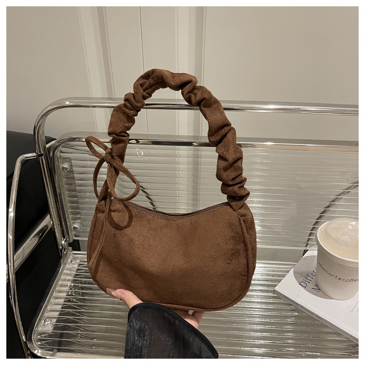 2025 New Minimalist Large Capacity Women’s Crossbody Bag with Pleated Detail